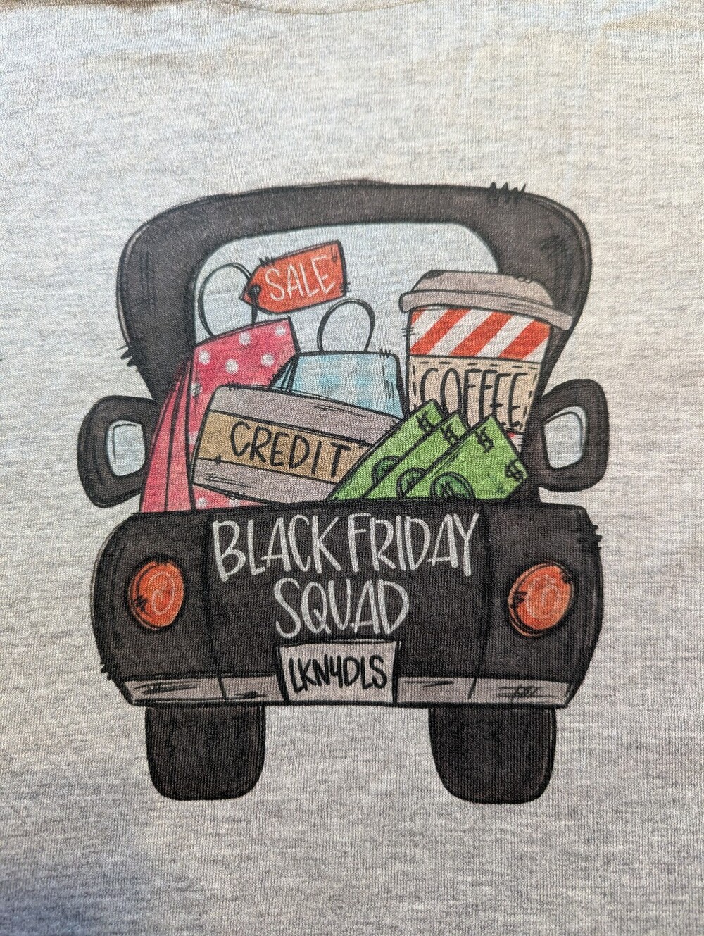 Black Friday T Shirt "Black Friday Squad" Size Large Brand New No Tags